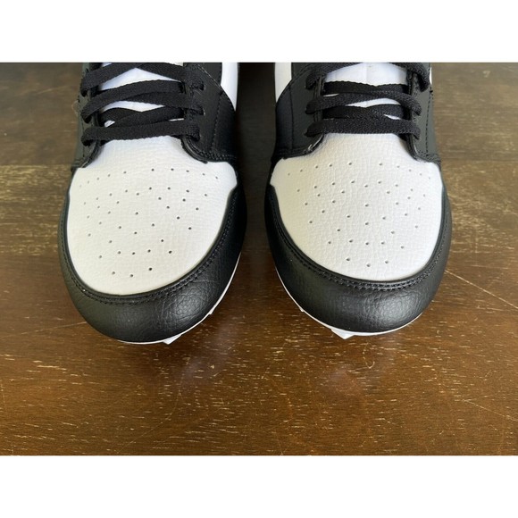 Jordan 1 Low TD "Panda" White/Black Football Cleats Men's Size 13 FJ6245-100 - Picture 7 of 11